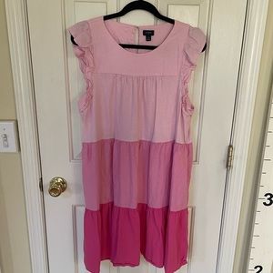 J Crew color block linen dress